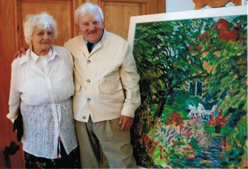 Mit Ehefrau Johanna, 2009